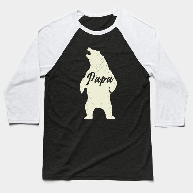 papa bear Baseball T-Shirt by youki